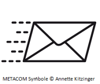 Metacom Symbol Post; Briefumschlag